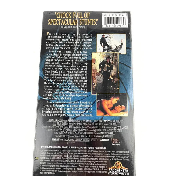 VTG Lot of 4 James Bond VHS MGM Watermarks Dr No Never Say Never Again SEALED - Picture 7 of 9